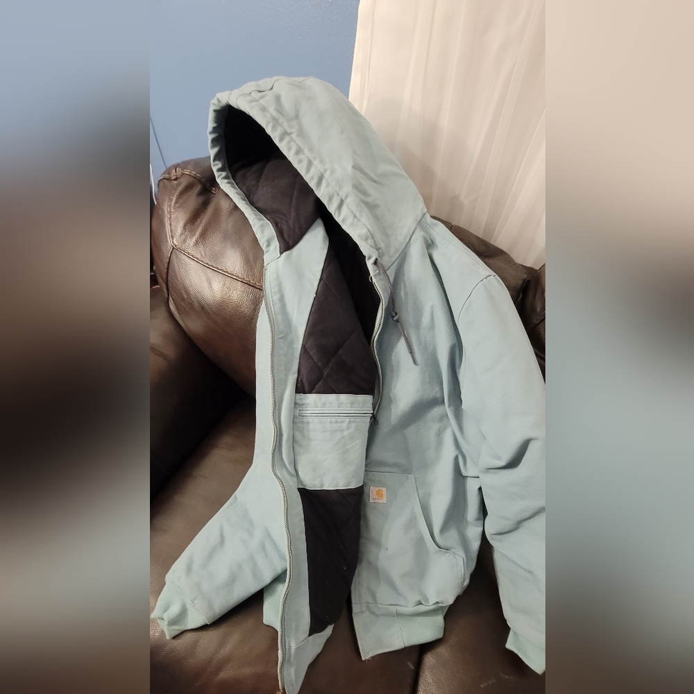 Teal Carhartt jacket womans
